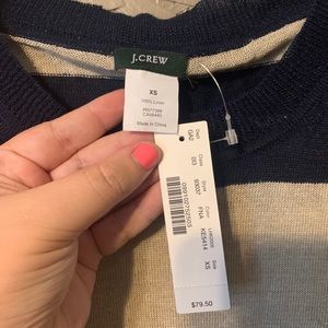 NWT Striped J Crew Steater